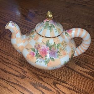 MacKenzie-Childs Honeymoon Orange Marmalade Teapot